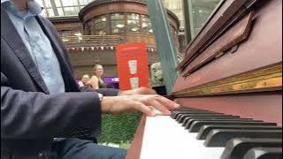 Stand By Me ✋Stuck On You 🎹 Central Station street piano Glasgow Scotland