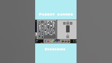 minecraft parrot banner design tutorial #shorts