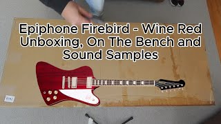 2026 new Epiphone Firebird Wine Red unboxing demo