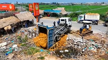 New Video!!!! Want To Show About Starting A New Project Filling Land Delete Pond Dozer KOMAT’SU D20P