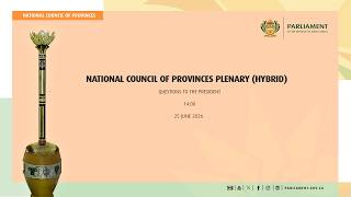 National Council of Provinces Plenary, 25 June 2026