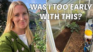 CLEARING THE GREENHOUSE FOR AUTUMN / ALLOTMENT GARDENING UK