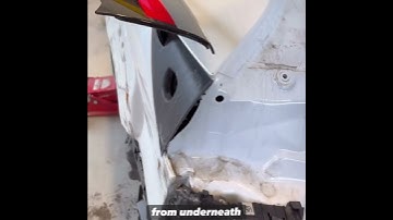 Tesla model 3 damage analysis#autobodyrepair #autobodywork #cars #aluminumworks #model3