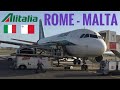 Tripreport  alitalia economy  airbus a320  rome  malta