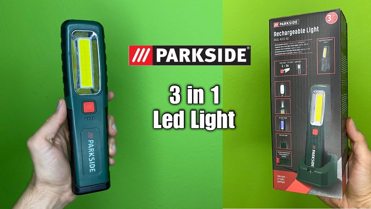 Parkside Led Lamp 3 in 1 - YouTube