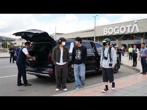 BTS Airport – Jungkook and Other BTS Members Arrive in Bogotá