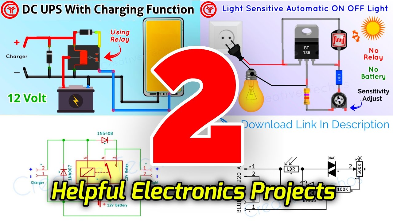 Top 2 helpful Electronics Projects with Basic Components (2025) - YouTube