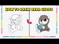 How to Draw Baba Chops from Poppy Playtime – Nightmare Critter Art