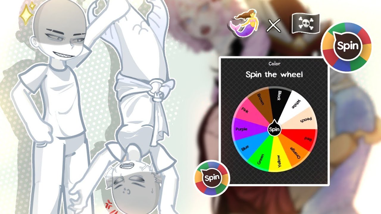 Make an OC Spin the Wheel // Mermaid x Pirate (F x M)