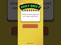 Daily Quiz #3 Mind Fuel for every Day #shorts #dailyvlog  #mindset