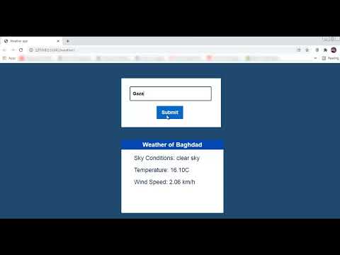 WeatherWeb App made with B4J server