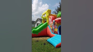 Bob Esponja! #kids #slide #waterslide #bobesponja #spongebob #niños #acuatico #acuatic #bouncyhouse
