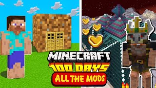 I Survived 100 DAYS ALL THE MODS 8 in HARDCORE Minecraft EP-1