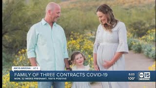 Family of three contracts covid-19