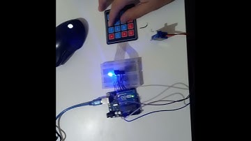 Control de led RGB + Servomotor con  teclado matricial. Arduino
