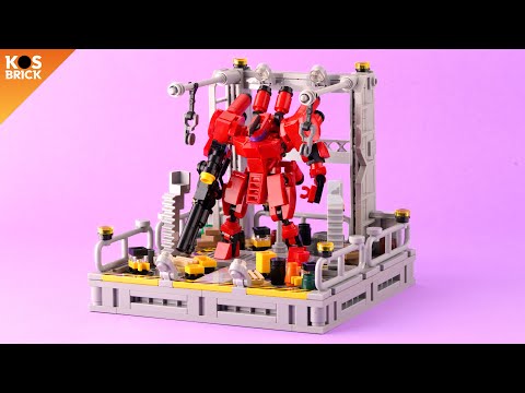 Lego Gundam Sazabi Inspired Mini Mech part 4 (Tutorial)
