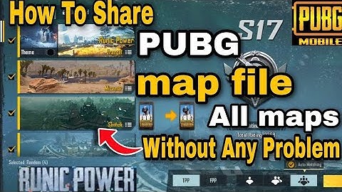 how to share maps in pubg mobile l how to share  PUBG map file !