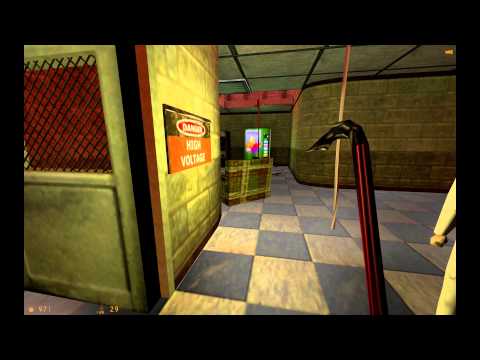 Half-Life Source "Hard" maxed graphics 4K / 2160p Walkthrough PART 4 - Pistol / Shotgun