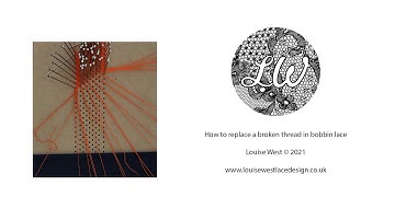 how to replace broken thread in bobbin lace