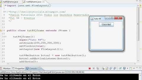 Tutorial Java 45 : JButon ActionListner