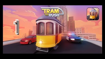 Tram Rush - Gameplay Walkthrough Part 1 Levels 1-10 Bus Tram Rush Game (Android, iOS)