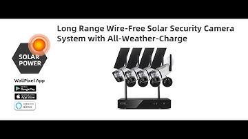 Long Range Wire-Free Solar Security CameraSystem with All-Weather-Charge