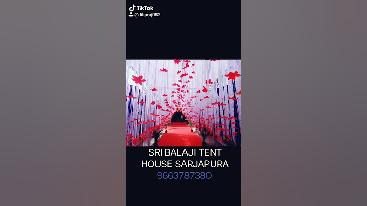 SRI BALAJI TENT HOUSE SARJAPURA