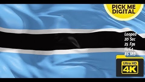 Botswana Flag 4K | Motion Graphics - Videohive template
