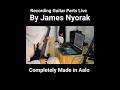 live guitar recordings @jamesnyorak #InSearchOfMuglan #liveguitars #livestudiorecording