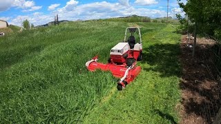 Ventrac 4500Z w/ 72' FastCut Flail Mower  Mowing 2'3' Tall Grass