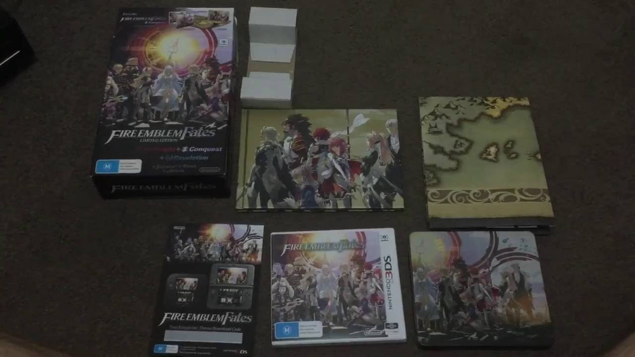 Fire Emblem Fates Limited Edition Unboxing Australia Youtube