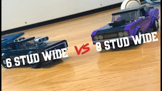 6 stud wide VS 8 wide Lego speed champions cars. Pros, cons and why people choose one over the other