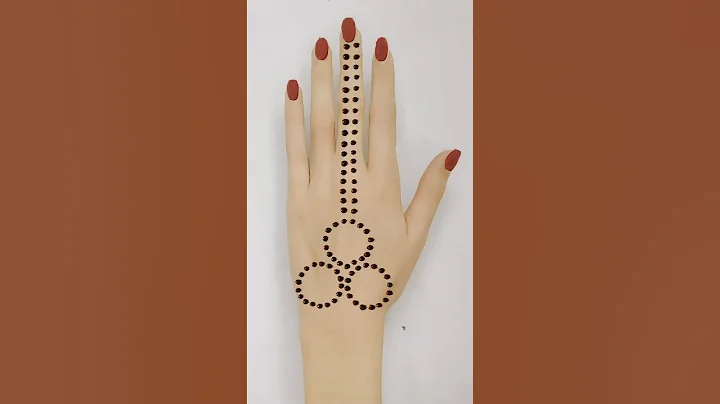 Easy Mehndi Design From Dots| Back Hand Mehndi Design| Unique Trick| #mehndi #mehndidesign #henna