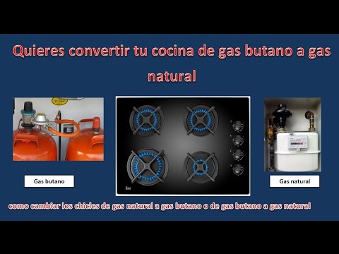 Cómo cambiar de gas natural a gas butano en tu cocina (¡sin llamar al  técnico!) 