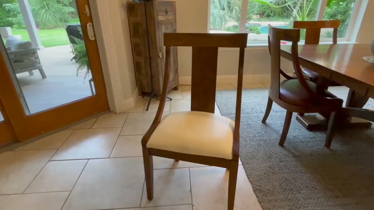 Genina Dining Chair Covers Set of 2, Waterproof PU Leather Dining Seat Covers Review