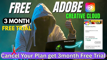 How to get Adobe 3 Month Free Trial 💯| Adobe Cancel Plan #adobefree #adobecancelplan