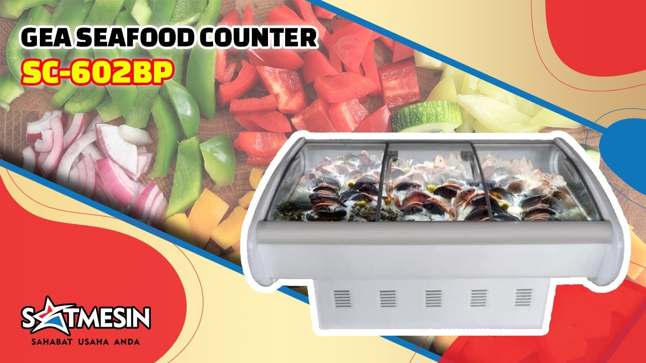 Gea SEAFOOD COUNTER sc 602bp - YouTube