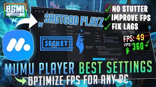 Mumu Player Best Settings + Windows Optimization 🔥SECRET TRICK for MAX FPS in BGMI!✅ screenshot 2