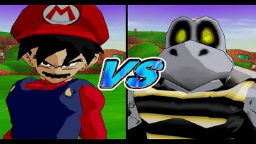 Teen Gohan (Super Mario) VS Saibamen (Dry Bones) | Infinite World Mod PS2 💥​[300 SUBS!!]💥