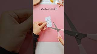 1Min Paper Heart Decor🥺✨ #shorts #art #diy #craft #youtubeshorts