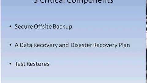 Backup and Disaster Recovery -- Computer Support Company Mobilitechs on Business Backup Solution