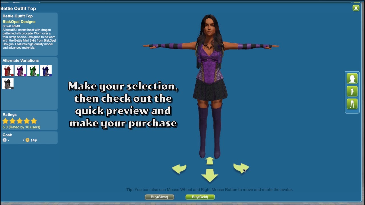 How to send a gift in SineSpace - YouTube
