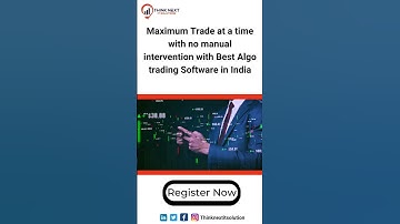 Maximum Trade at a time with no manual intervention with Best Algo trading Software in India #shorts