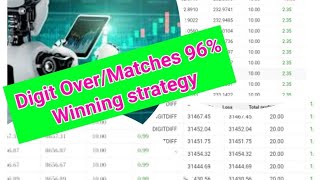 Binary bot with best strategy for digit differs/matches. Winning assurance 96%