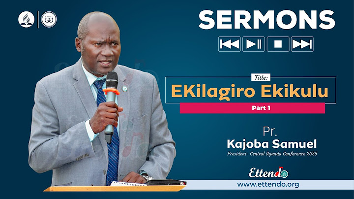 EKILAGIRO EKIKULU Part 1 By Pr. Kajoba Samuel | CUC President
