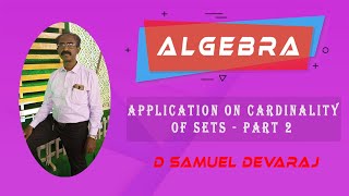 Class 9 Set Language Ex 16 Part 2 Application On Cardinality Of Sets Maths Samuel Devaraj