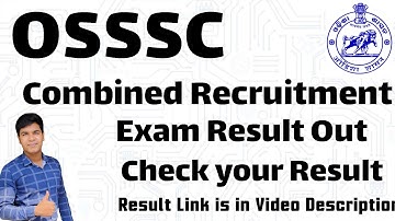 OSSSC Combined Recruitment 2022  Result is Out II Check Your Result #osssc exam #pk_study_iq