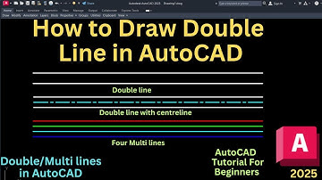 How to draw double line in AutoCAD | AutoCAD double line