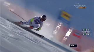 Mikaela Shiffrin giant slalom in slow motion alpine skiing