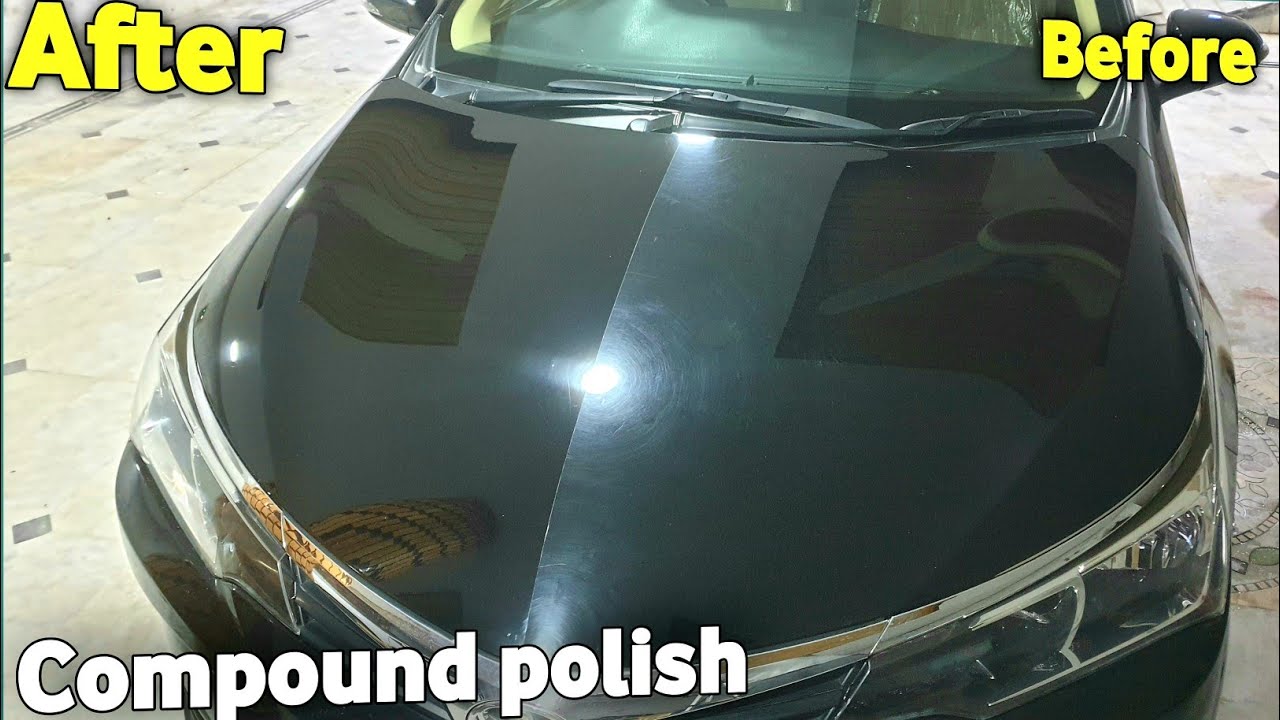 How to Compound A Car  Corolla Car Compound Polish 